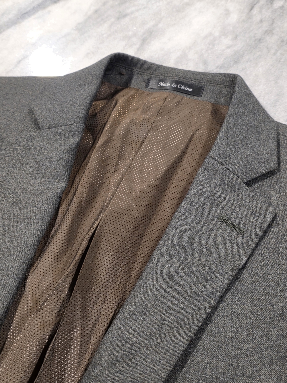 46S Men's Michael Kors Blazer Gray 100% Wool 2 Button Sport Coat